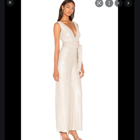 MESTIZA NY. 2 sequin jumpsuit Chrissy nude - Picture 3 of 14